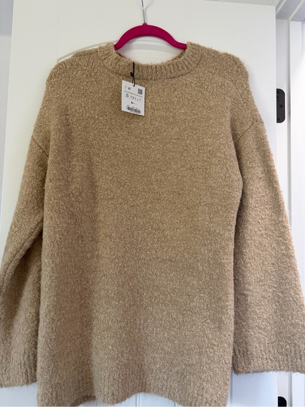 Zara Beige Oversized Sweater- NWT
